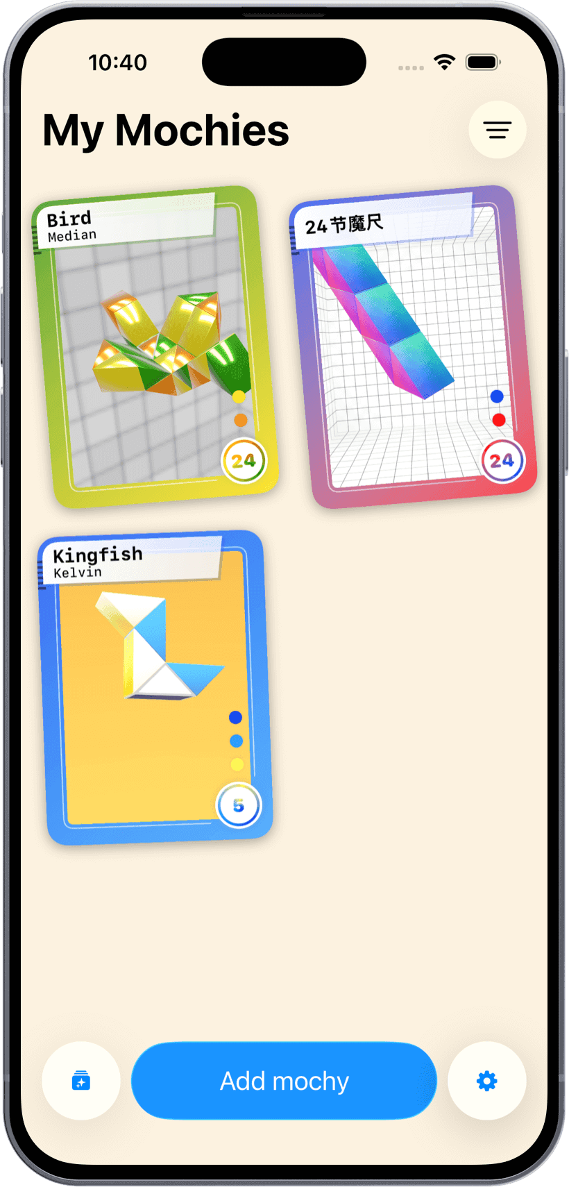 mymochy app home screen